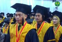 Pelaksanaan wisuda  IAID Ciamis, Sabtu (24/12/2022.