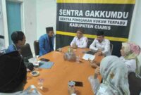 PMII Ciamis tengah melakukan silaturahmi dan kordinasi dengan jajaran Komisioner Bawaslu Ciamis.