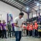 Bupati Ciamis saat membuka turnamen bola basket antar pelajar Bupati Cup.