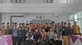 Poto bersama Pendidkan dan Pelatihan Operator Pelaporan UPZ.