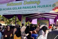 Gelar Pasar Murah DKPP Kabupaten Ciamis.