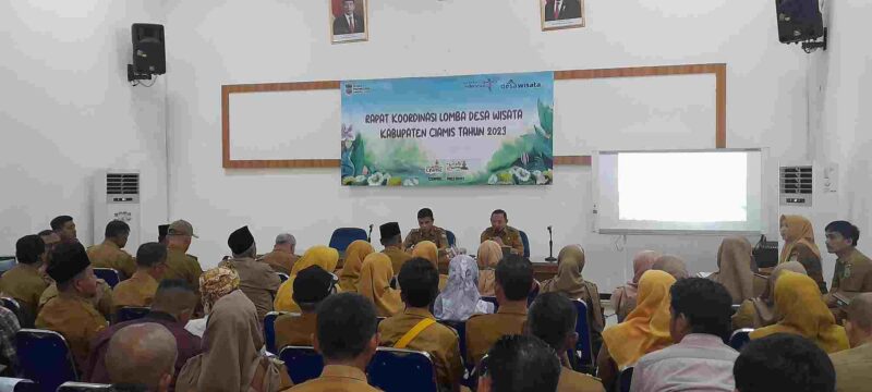 rapat koordinasi desa wisata Kabupaten Ciamis tahun 2023, Senin (8/5/2023).