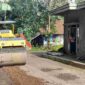 Pekerjaan rekontruksi jalan strategis desa di Desa Buniseuri Kecamatan Cipaku.