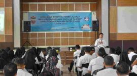 Workshop Strategi Pembelajaran Berdiferensiasi Bagi Guru SD dan SMP Tahun 2023, di Aula Disdik Ciamis, Rabu (24/5/2023).