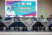 Sosialisasi Peraturan Perundang-Undangan Bidang Cukai yang diadakan Satpol PP Ciamis, di Bappeda, Selasa (23/5/2023).