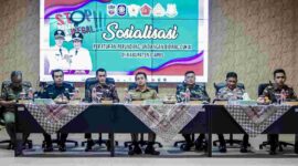 Sosialisasi Peraturan Perundang-Undangan Bidang Cukai yang diadakan Satpol PP Ciamis, di Bappeda, Selasa (23/5/2023).