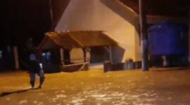 Bencana banjir di Ciamis akibat guyuran hujan.