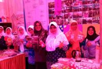 Himpaudi Kabupaten Ciamis saat mengikuti kegiatan Expo Pendidikan Nasional dan Menyongsong Hari Jadi Kabupaten Ciamis ke-381 di Taman Jambansari Ciamis.