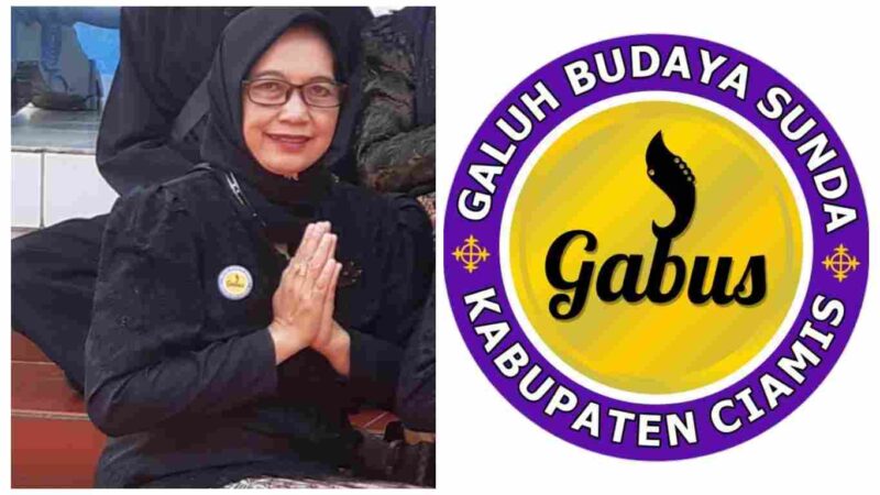 Ketua Galuh Budaya Sunda (Gabus) Kabupaten Ciamis, Hj. Tuti.