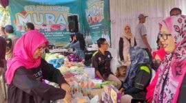 Dinas Pertanian dan Ketahanan Pangan (DPKP) Kabupaten Ciamis gelar pangan murah di momentum Peringatan Hari Krida Pertanian (HKP) ke-51 Tingkat Kabupaten Ciamis, di Halaman Atletik Ciamis, Senin (3/6/2023).