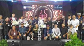 Para talenta dari HAPMI Kabupaten Ciamis yang berhasil meraih prestasi berpoto bersama.