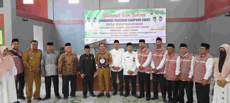 Kemenag kolaborasi dengan Baznas Ciamis melaksanakan Launching Kampung Zakat di Desa Panyingkiran Kecamatan Ciamis, Kabupaten Ciamis, Jawa Barat.