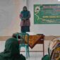 Ketua BKMM Kabupaten Ciamis, Hj. Talbiyah Munadi ketika memberikan sambutan dikegiatan Lomba Dakwah Islamiyah.