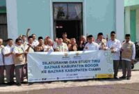 Baznas Kabupaten Bogor Study Tiru ke Baznas Kabupaten Ciamis, Jumat (21/72/2023).