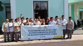 Baznas Kabupaten Bogor Study Tiru ke Baznas Kabupaten Ciamis, Jumat (21/72/2023).