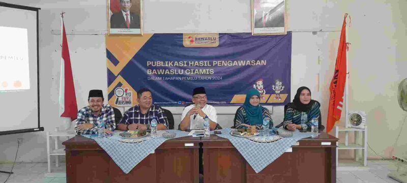 Badan Pengawas Pemilu (Bawaslu) Kabupaten Ciamis telah menggelar publikasi hasil pengawasan dalam tahapan pemilu 2024, Jumat Kemarin (28/7/2023).