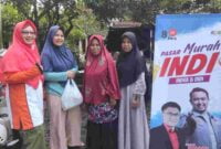 Tim Relawan Indra Kusumah & Didi Sukardi adakan program pasar murah di Dapil 6 Ciamis.