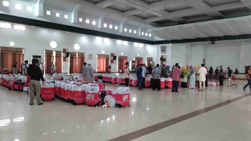 Kepulangan jemaah haji asal Ciamis.