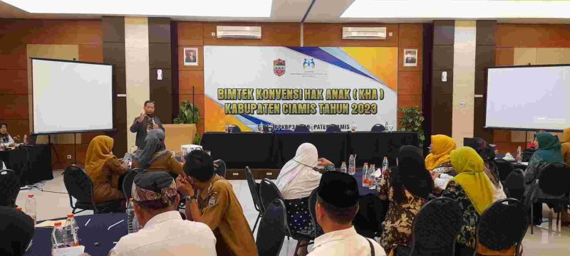 Bimtek Konvensi Hak Anak (KHA) di Hotel Harmoni Kota Tasikmalaya, yang digelar pada 31 Juli-1 Agustus 2023.