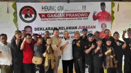 Deklarasi Relawan Juragan di Jambansari Ciamis, Kamis (3/8/2023).