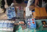 Temuan rokok ilegal dari berbagai merek di Ciamis.