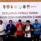 Deklarasi Pemilu Damai di Joglo KPUD Ciamis.