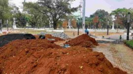 Revitalisasi alun-alun Ciamis.