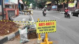 Pekerjaan pipa PAM Tirta Galuh Ciamis.