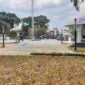 Jalan Veteran yang kini sudah dihilangkan menjadi bagian dari Alun-Alun Ciamis.