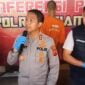 Polres Ciamis saat mengungkap kasus suami aniaya istri siri hingga meninggal dunia.