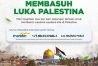 Aksi galang dana untuk Palestina.