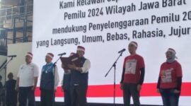 Deklarasi Jabar AKUR di GOR Saparua, Kota Bandung pada Senin (27/11/2023).