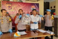 Pengungkapan kasus pencurian dengan kekerasan oleh Polres Ciamis.