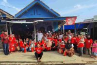 Caleg DPR RI Dapil Jabar X Partai Solidaritas Indonesia (PSI), Fredi Darmawan, SE kampanye diwilayah Kecamatan Kramatmulya, Kabupaten Kuningan.