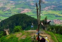 Wisata alam Puncak Puspa Ciamis, Jawa Barat.