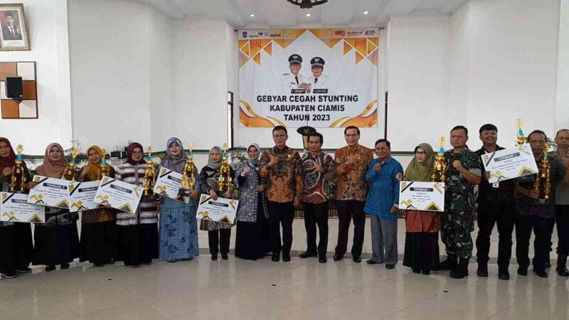 Gebyar Cegah Stunting Ciamis Tahun 2023, di Gedung Irfan Hielmy Islamic Center Ciamis, Kamis (28/12/2023).