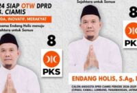 Endang Holis, Caleg PKS Dapil 3 Ciamis telah dicoret oleh KPU.