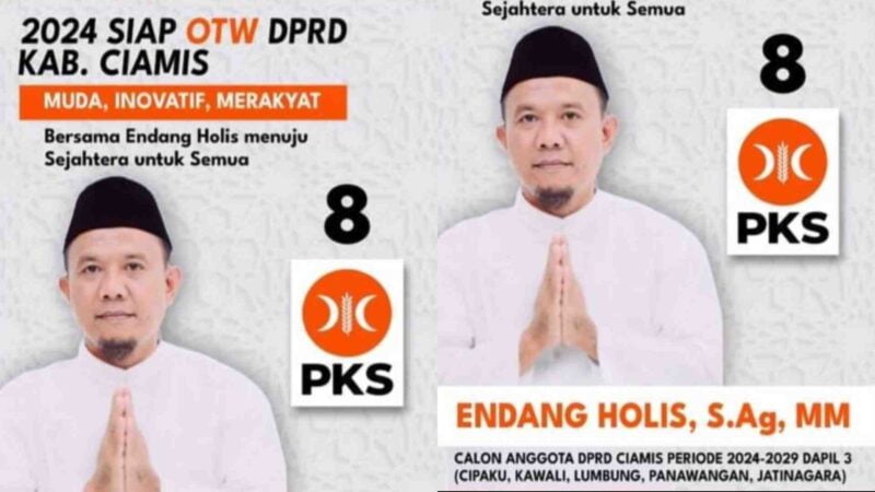 Endang Holis, Caleg PKS Dapil 3 Ciamis telah dicoret oleh KPU.