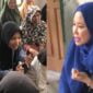 Caleg DPR RI dari Partai NasDem nomor urut 1 Dapil Jabar X (Kuningan, Ciamis, Banjar dan Pangandaran), Farahdibha Tenrilemba saat menggrlar diskusi dengan Generasi Z di Kabupaten Ciamis.