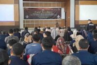 Rakor Pengelolaan Logistik Pemilu 2024 bersama PPK se-Ciamis di Aula Disdik Ciamis, Selasa (6/2/2024).