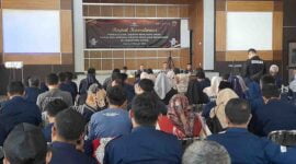 Rakor Pengelolaan Logistik Pemilu 2024 bersama PPK se-Ciamis di Aula Disdik Ciamis, Selasa (6/2/2024).