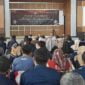 Rakor Pengelolaan Logistik Pemilu 2024 bersama PPK se-Ciamis di Aula Disdik Ciamis, Selasa (6/2/2024).