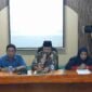 Konferensi pers Bawaslu Ciamis pada Kamis (8/2/2024). 