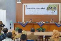 Sosialisasi Sekolah Lapang di Aula Kantor Dinas Pertanian Ciamis.