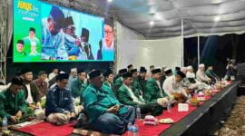 Istighosah dan haul ke-4 KH. Ahmad Bagdja di Lapangan BLK Yayasan Arkasih, Manggari, Kuningan, Selasa (06/02/2024).