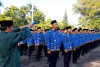 Pelantikan PPPK dihalaman Pendopo Ciamis.