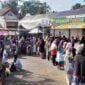 Gerakan Pangan Murah di Halaman Kantor Kecamatan Cikoneng, Rabu (6/3/2024).