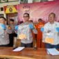 Konferensi Pers pengungkapan curanmor di Mapolres Ciamis.
