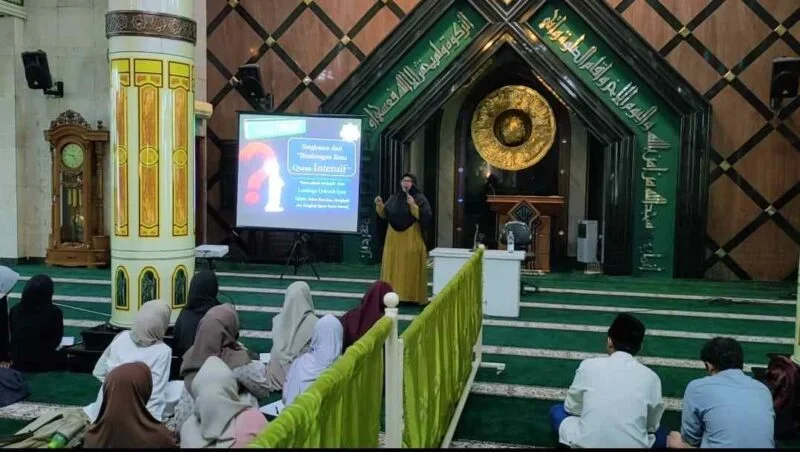 Pembelajaran Alquran di Masjid Agung Ciamis.