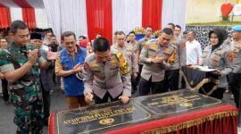 Kapolda Jawa Barat, Irjen Pol. Akhmad Wiyagus meresmikan Lapangan Tembak Satya Haprabu 8904 di Mapolres Ciamis.
